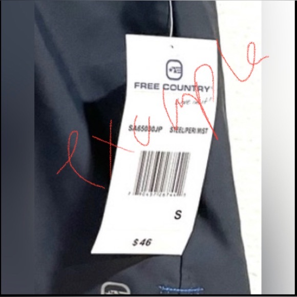 FREE COUNTRY Purple and Grey Women’s Swim Shorts Trunks NWOT - Picture 5 of 16